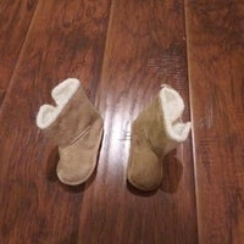 Tan baby boots
